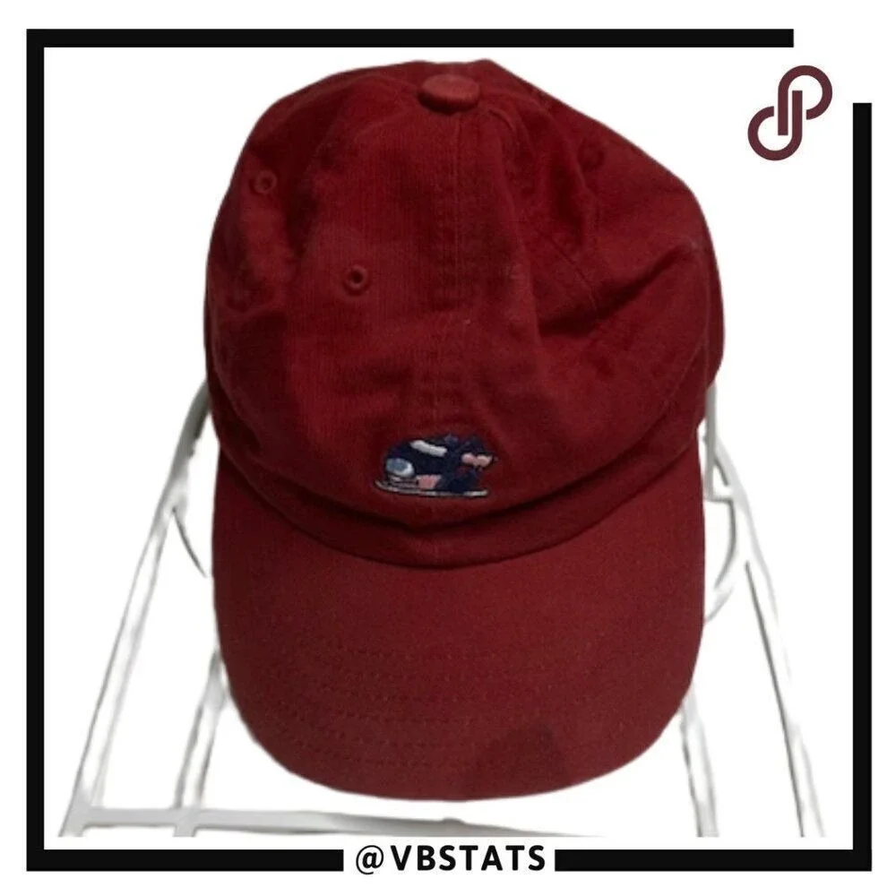 Vineyard‎ Vines Ski Whale Hat Baseball Cap Adjustable Red Kids